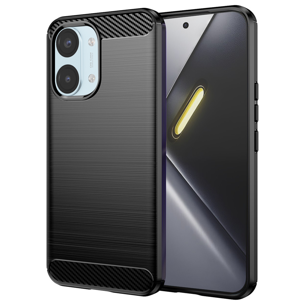Калъф за Xiaomi Poco X8 Pro Max - Techsuit Carbon Silicone - Черен