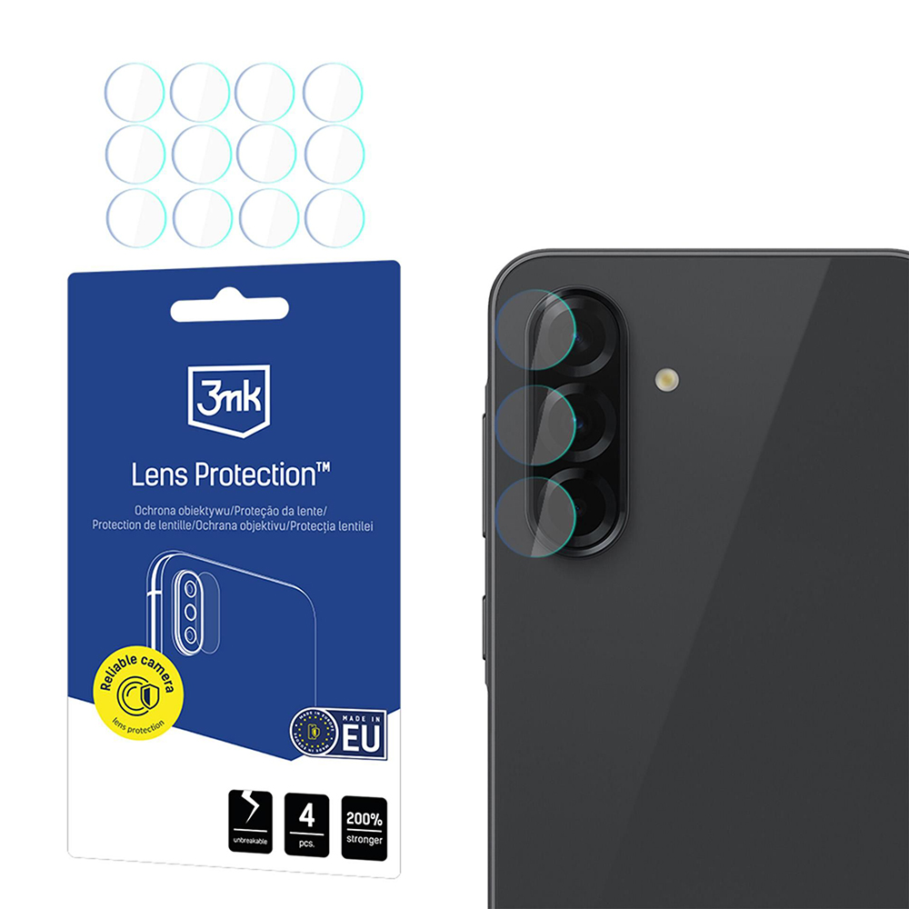 Капак за Samsung Galaxy Galaxy A37 5G / A57 5G (комплект 4) - 3mk защита на обектива - Прозрачен