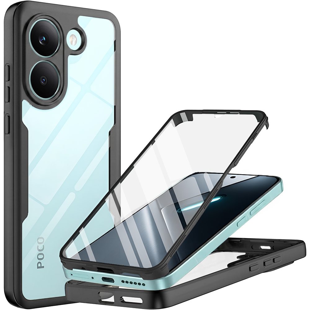 Калъф за Xiaomi Poco X8 Pro + Cover - Techsuit ColorVerse 360 Series - Черен