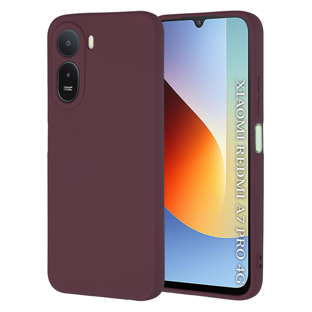 Калъф за Xiaomi Redmi A7 Pro 4G - Techsuit SoftFlex - Plum Червен