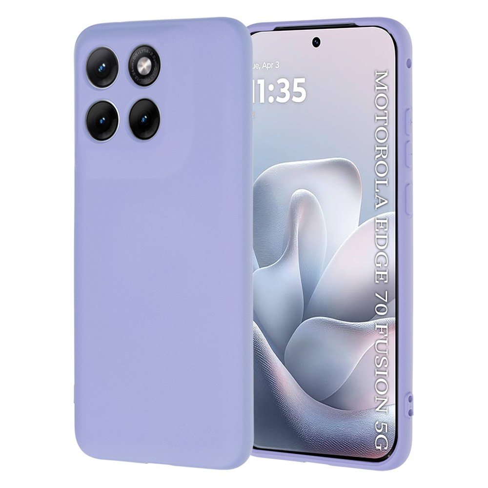 Калъф за Motorola Edge 70 Fusion - Techsuit SoftFlex - Светло лилав