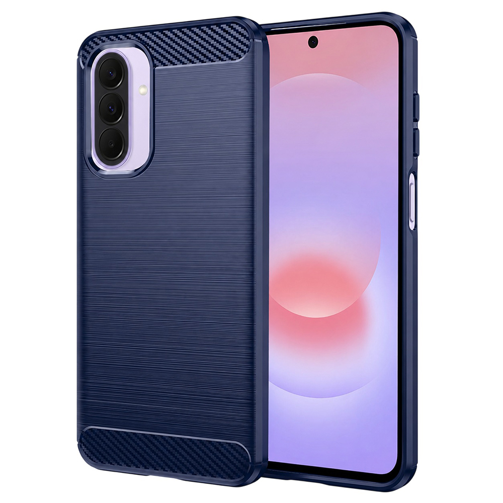 Калъф за Samsung Galaxy A27 5G - Techsuit Carbon Silicone - Син