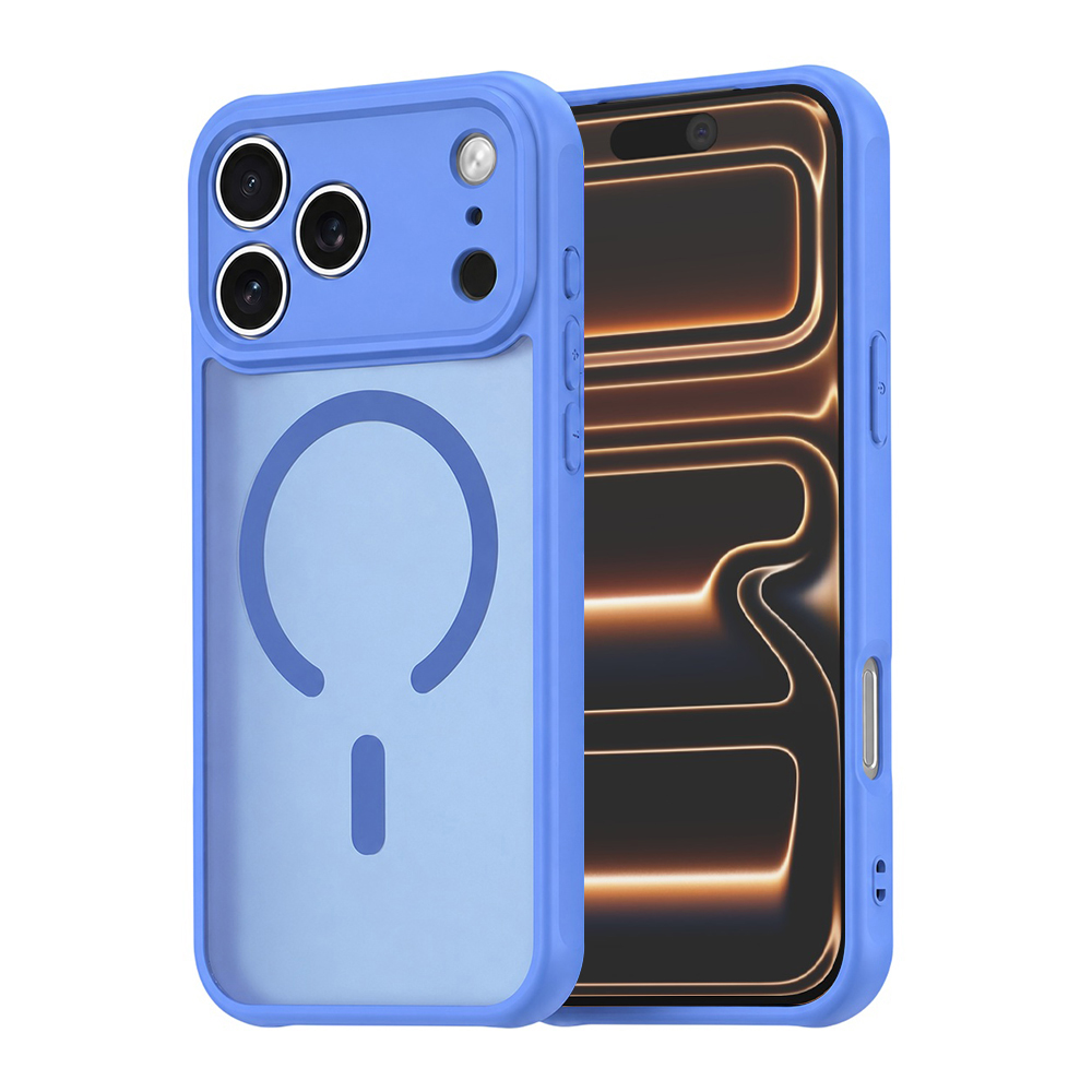 Калъф за iPhone 17 Pro Max - Techsuit HaloFrost II MagSafe - Небесносин