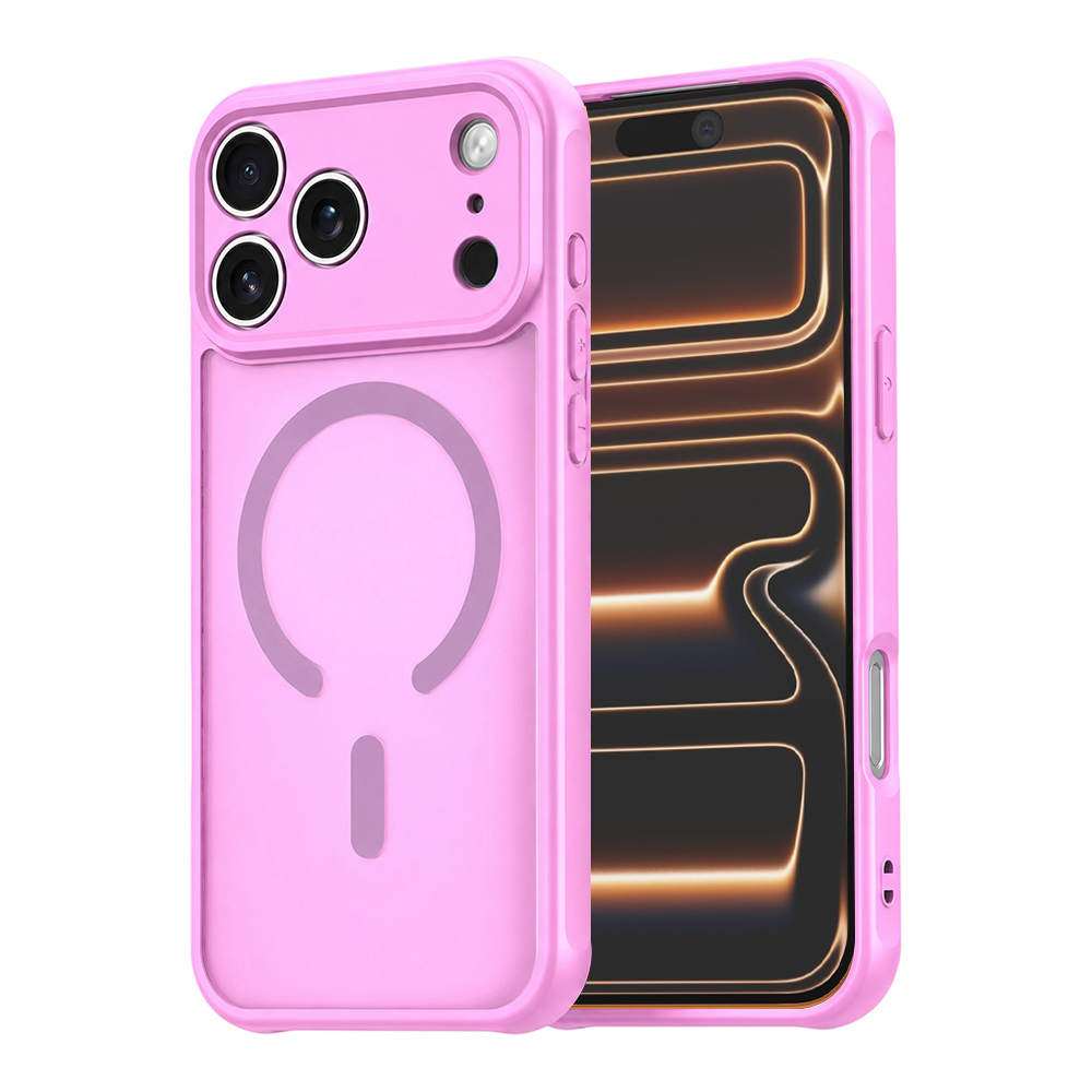Калъф за iPhone 17 Pro Max - Techsuit HaloFrost II MagSafe - Розов