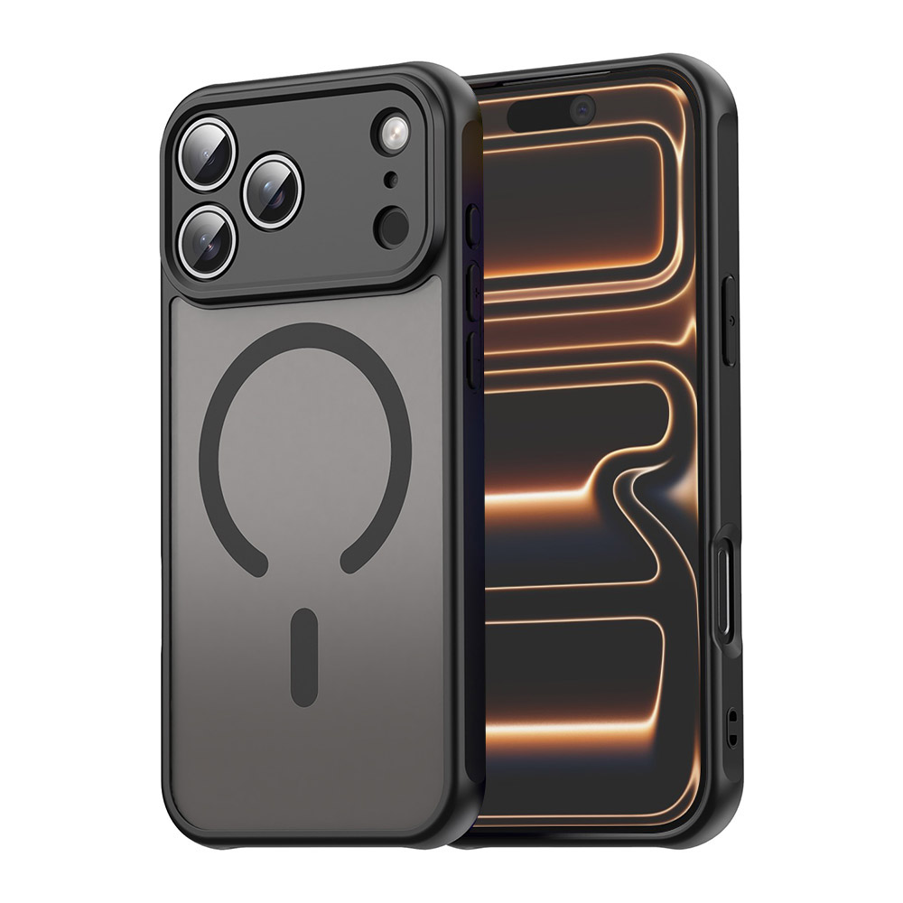 Калъф за iPhone 17 Pro Max - Techsuit HaloFrost II MagSafe - Черен