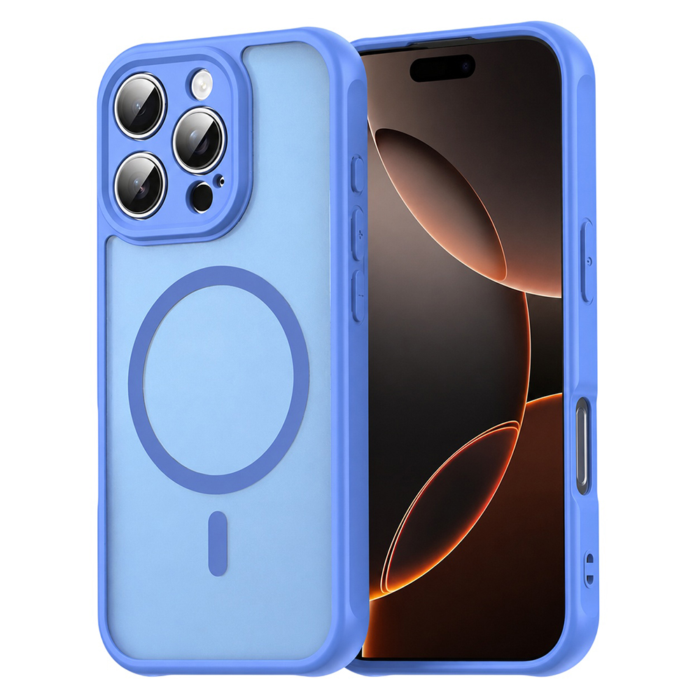 Калъф за iPhone 16 Pro - Techsuit HaloFrost II MagSafe - Небесносин