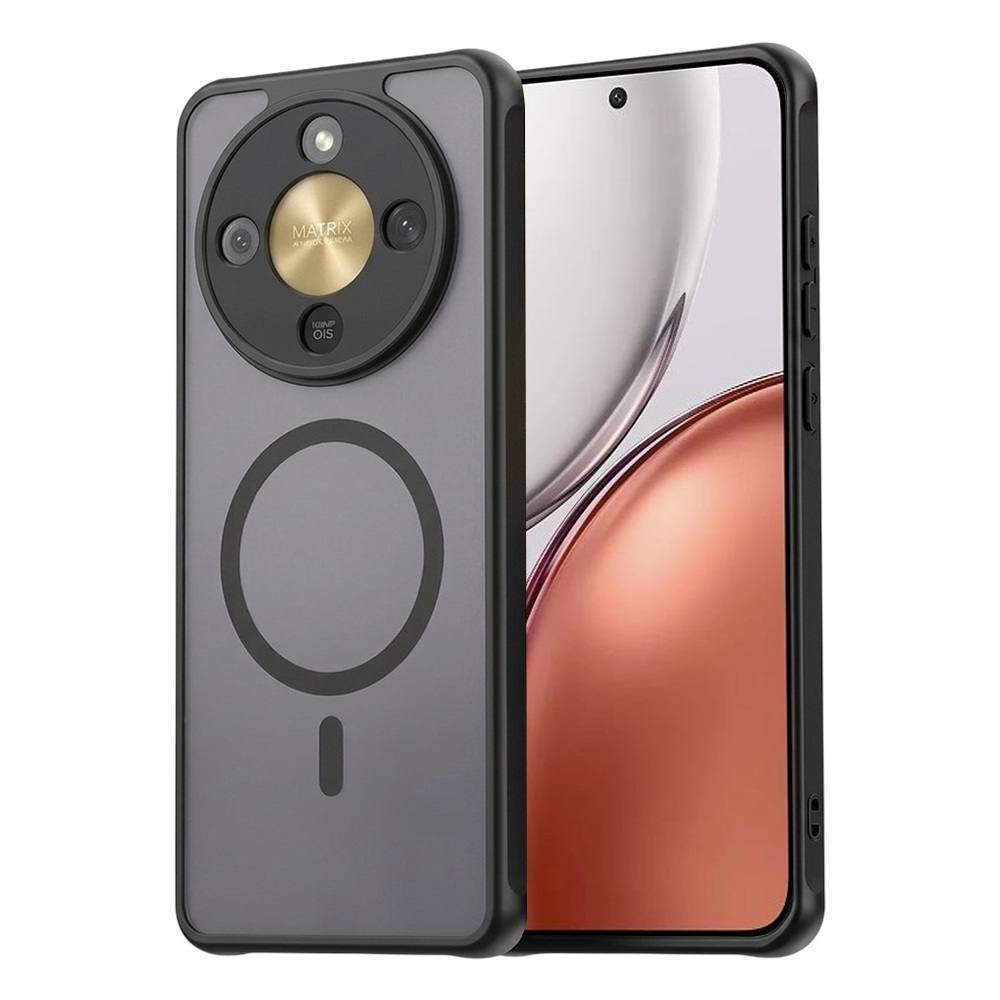 Калъф за Honor Magic8 Lite - Techsuit HaloFrost II MagSafe - Черен