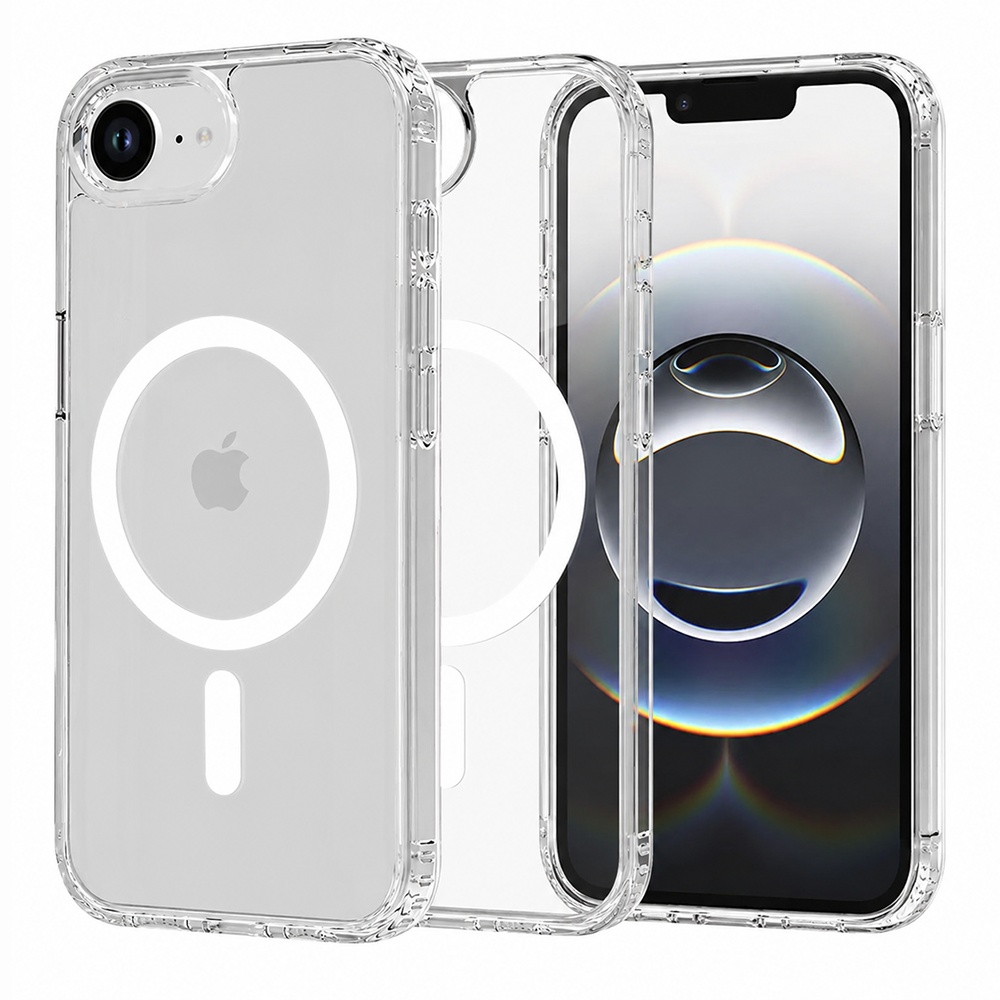Калъф за iPhone 16e / iPhone 17e - Techsuit MagSafe Pro - Прозрачен