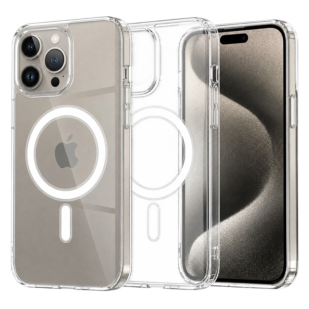 Калъф за iPhone 15 Pro Max - Techsuit MagSafe Pro - Прозрачен