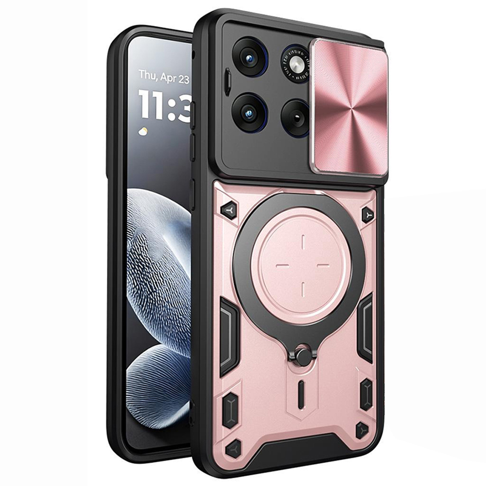 Калъф за Motorola Edge 70 Fusion - Techsuit CamGuard Pro - Розово злато