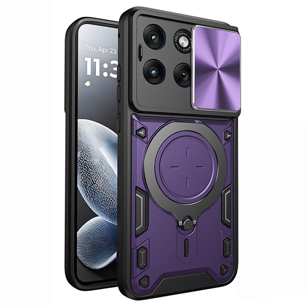 Калъф за Motorola Edge 70 Fusion - Techsuit CamGuard Pro - Лилав