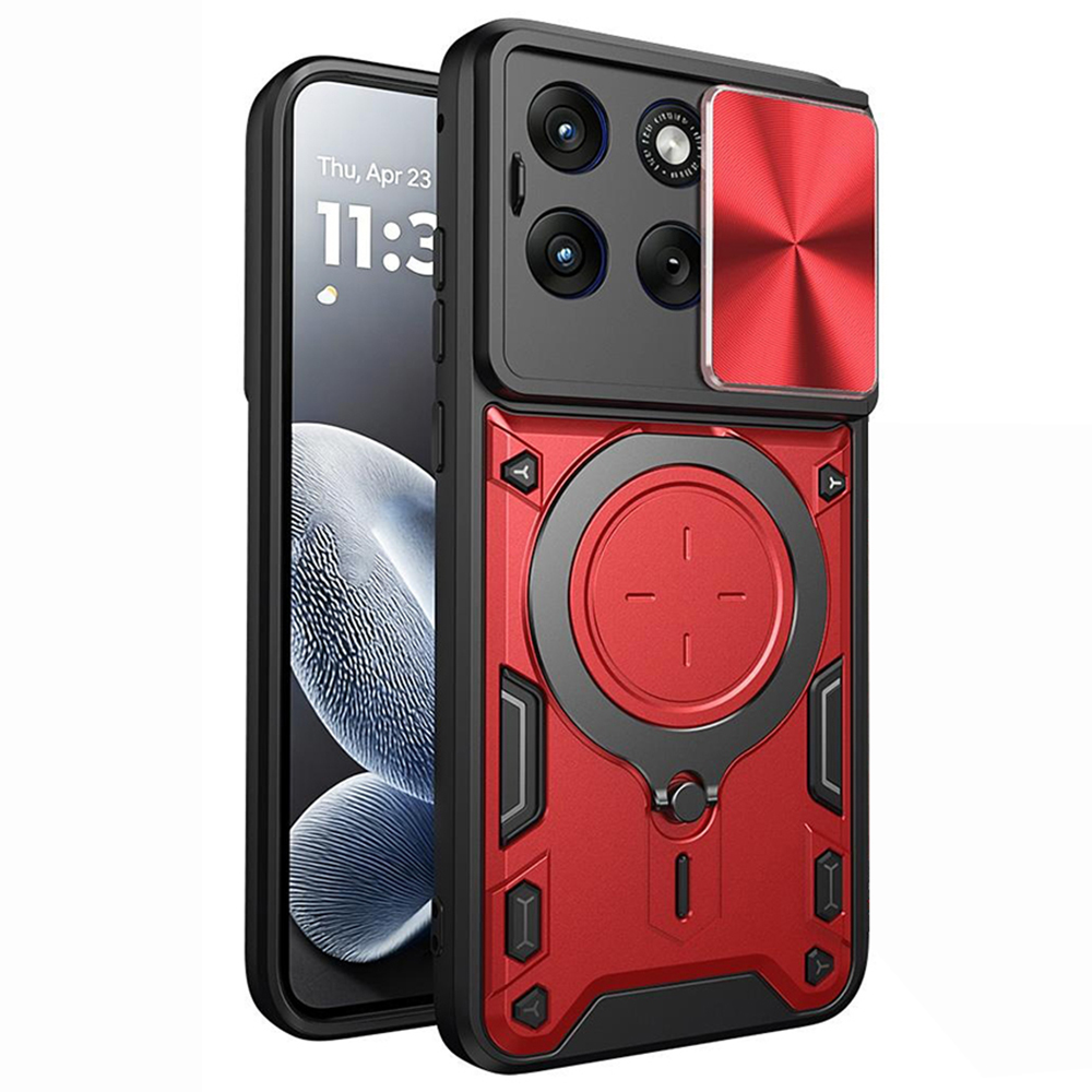 Калъф за Motorola Edge 70 Fusion - Techsuit CamGuard Pro - Червен