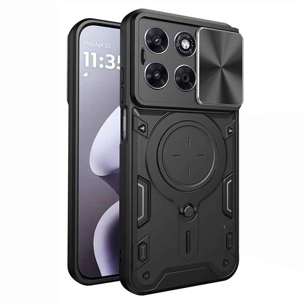 Калъф за Motorola Moto G77 / G67 - Techsuit CamGuard Pro - Черен