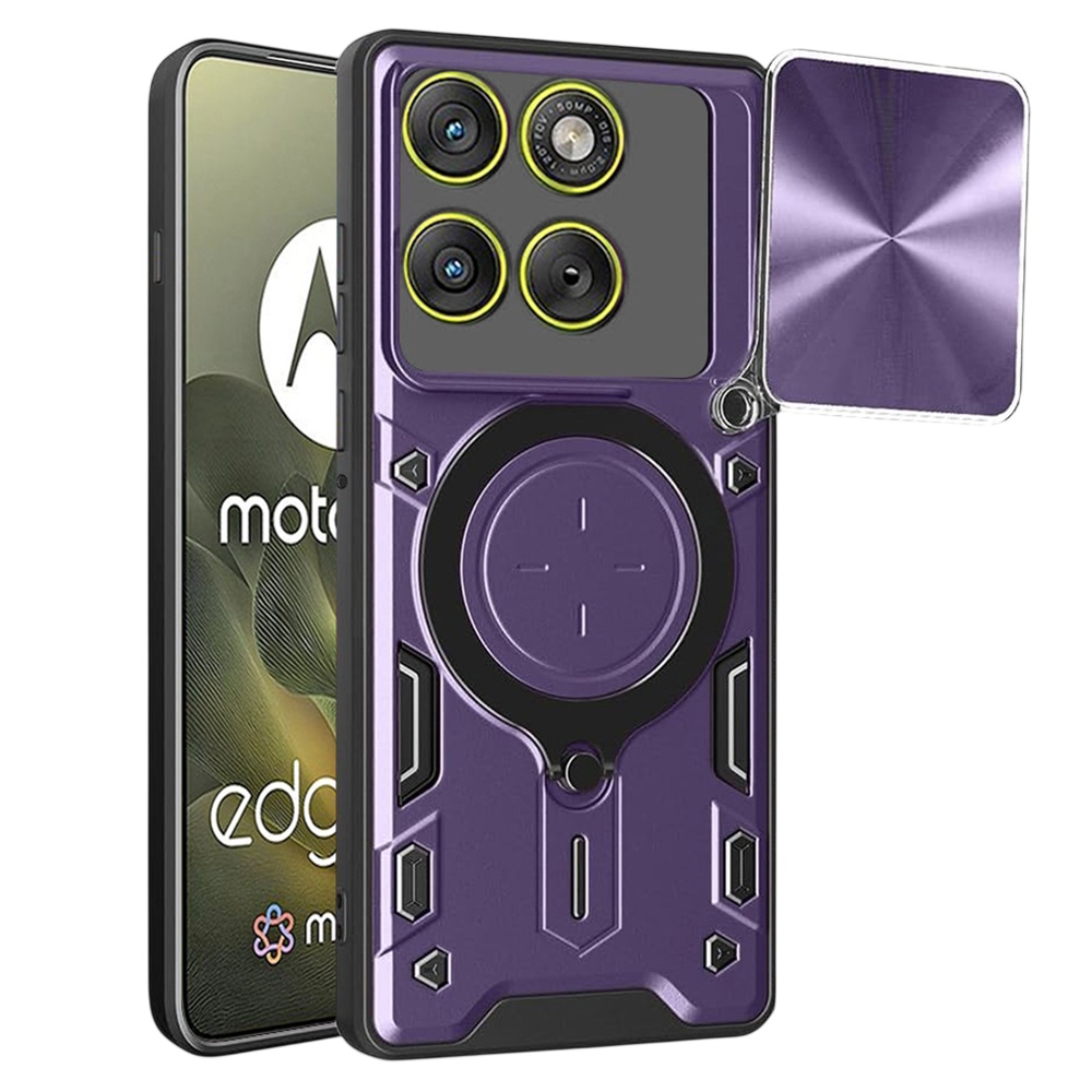 Калъф за Motorola Edge 70 - Techsuit CamGuard Pro - Лилав