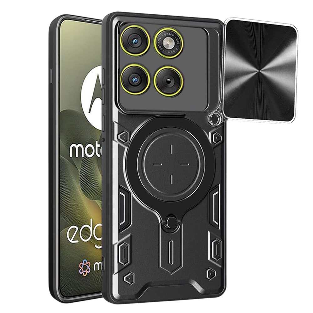 За Motorola Edge 70 - Techsuit CamGuard Pro - Черен
