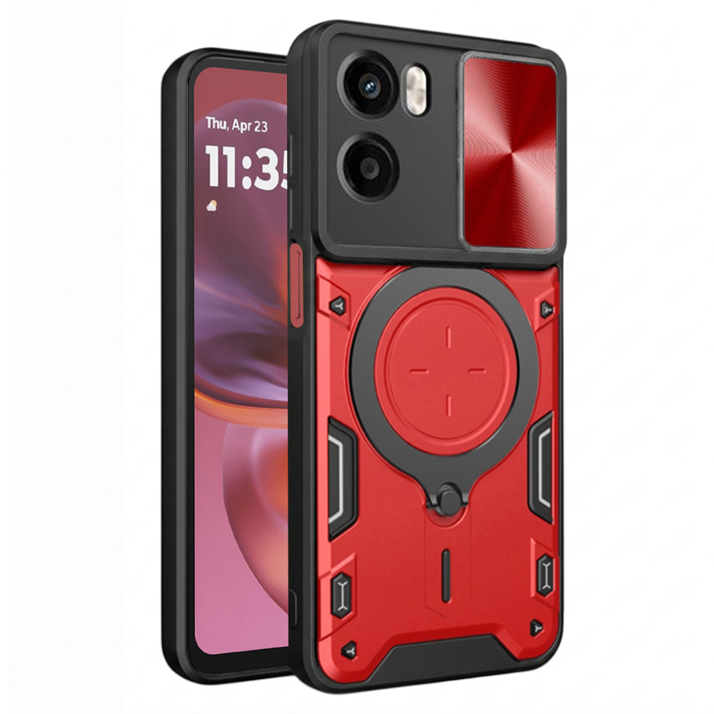 Калъф за Motorola Moto G05 / E15 - Techsuit CamGuard Pro - Червен