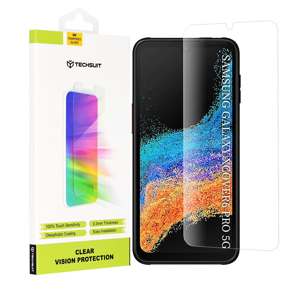 Капак за Samsung Galaxy Galaxy Xcover6 Pro - Techsuit Прозрачен Vision Glass - Прозрачен