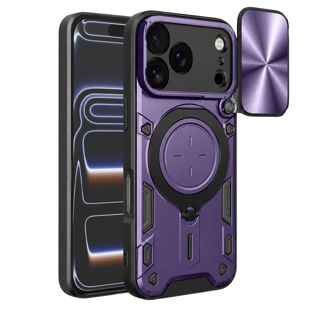 Калъф за iPhone 17 Pro - Techsuit CamGuard Pro - Лилав