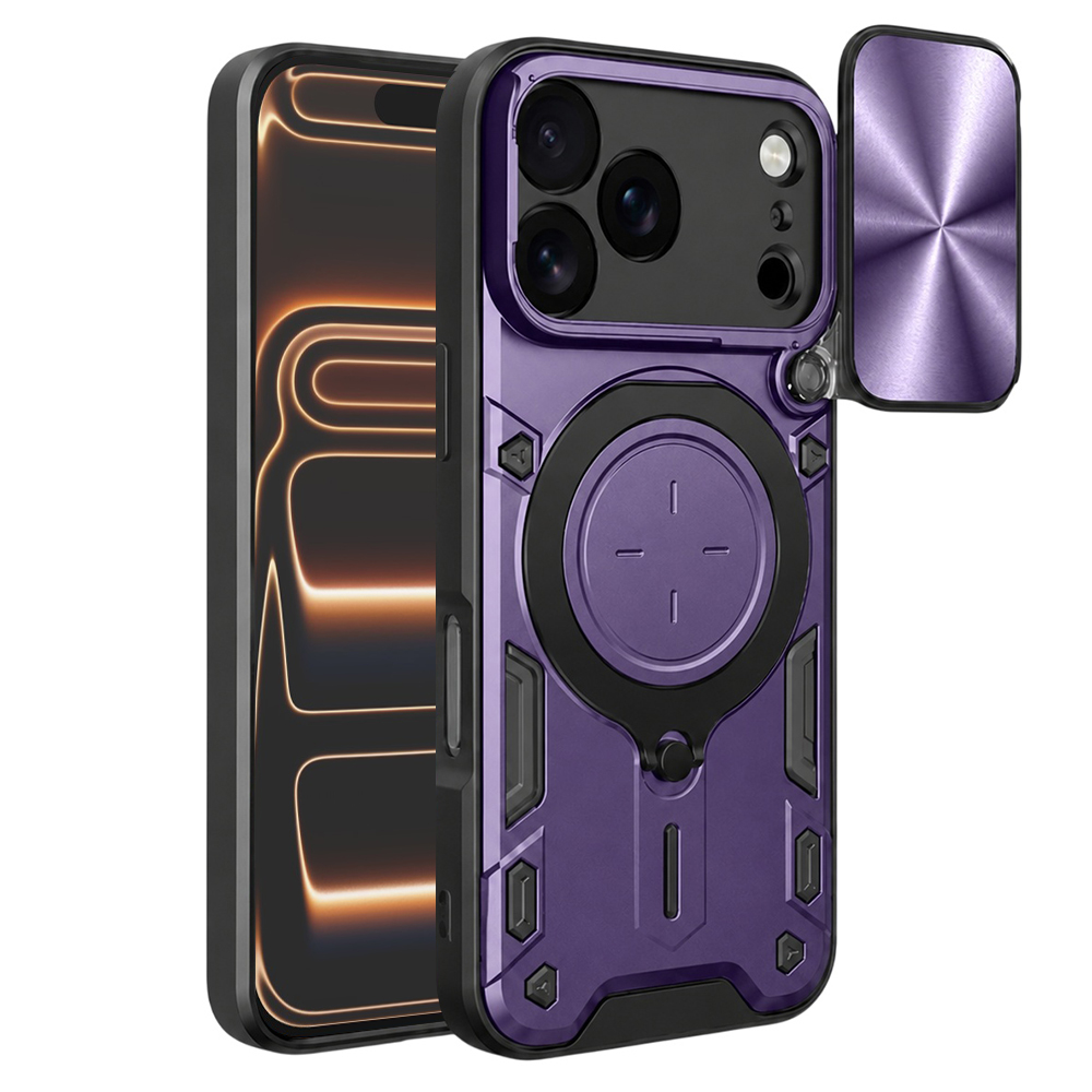 Калъф за iPhone 17 Pro Max - Techsuit CamGuard Pro - Лилав