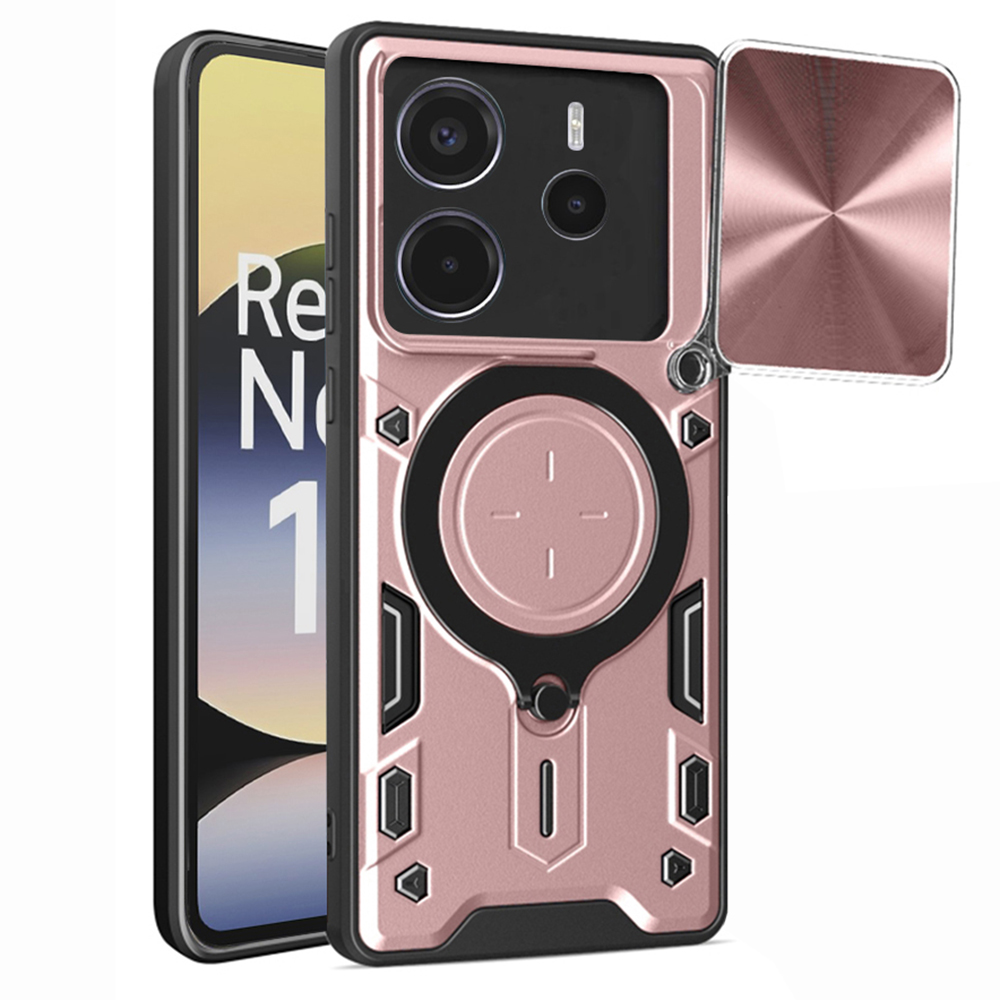 Калъф за Xiaomi Redmi Note 14 4G (стандартен) - Techsuit CamGuard Pro - розово злато