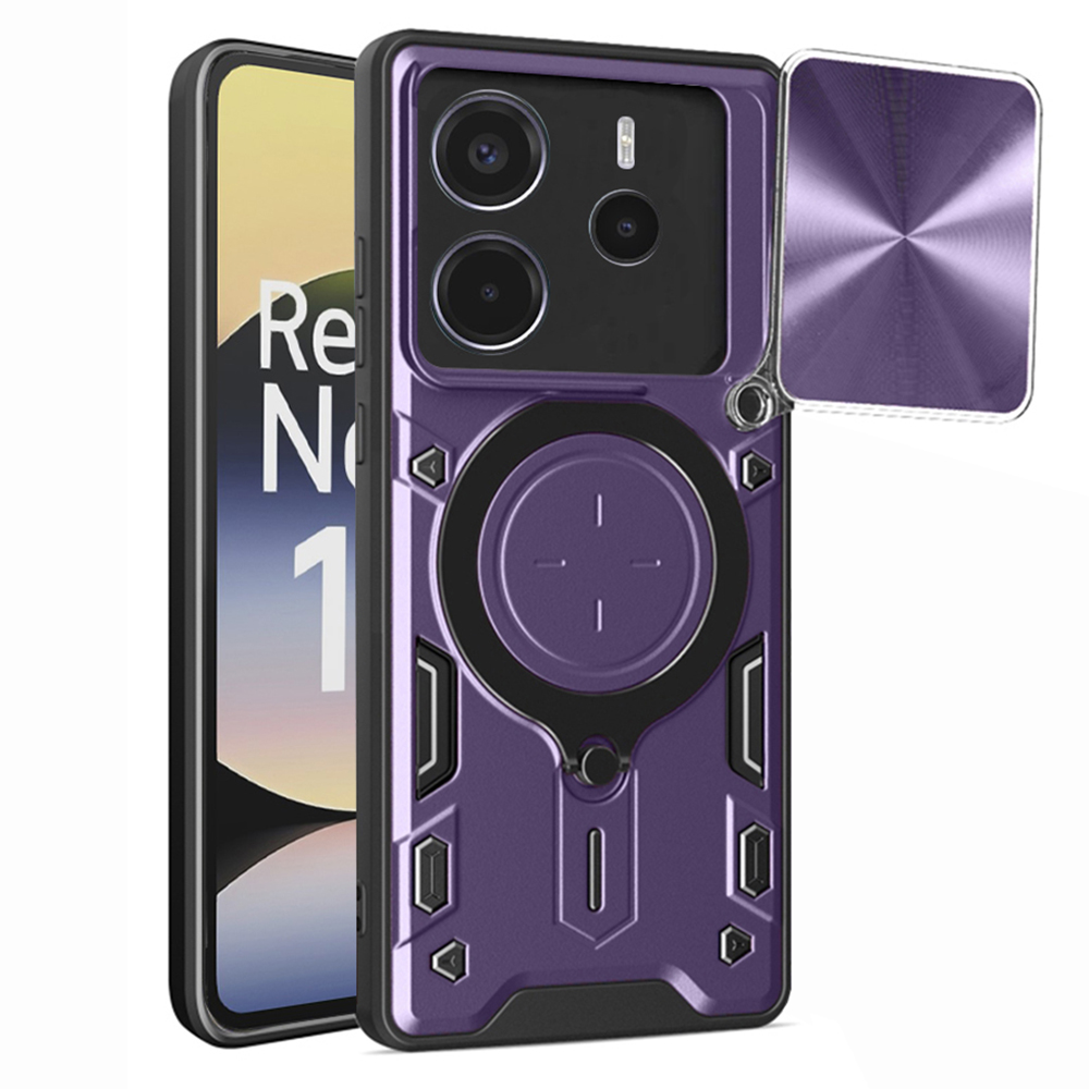 Калъф за Xiaomi Redmi Note 14 4G (Стандартен) - Techsuit CamGuard Pro - Лилав