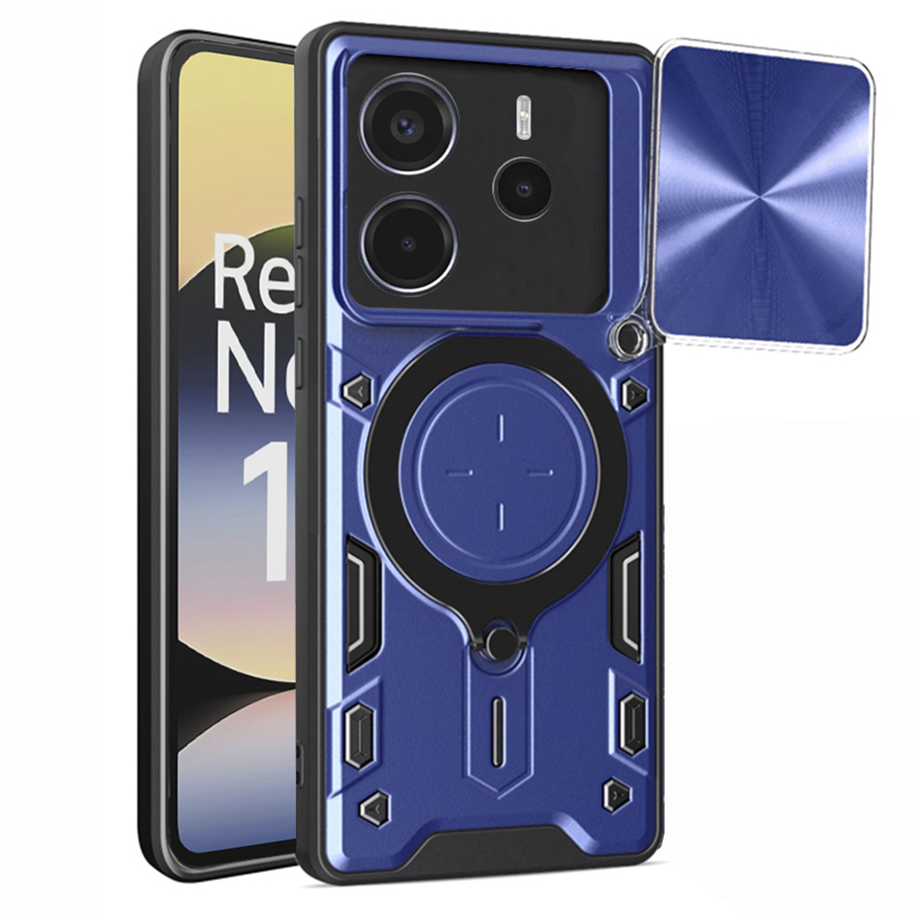 Калъф за Xiaomi Redmi Note 14 4G (Стандартен) - Techsuit CamGuard Pro - Син