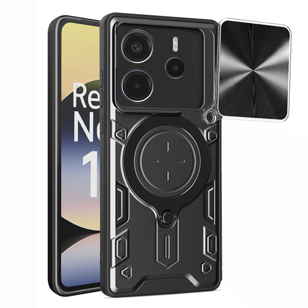 Калъф за Xiaomi Redmi Note 14 4G (Стандартен) - Techsuit CamGuard Pro - Черен