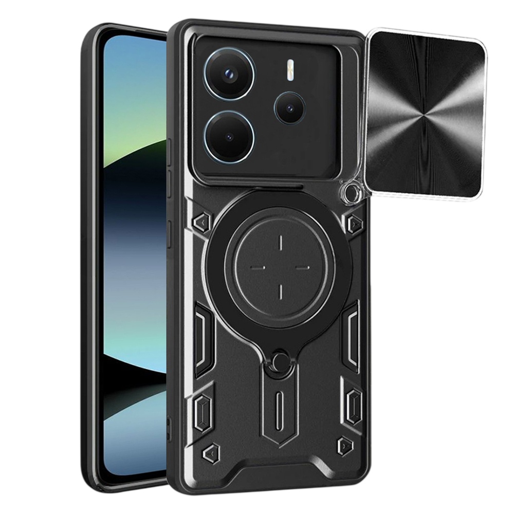 Калъф за Xiaomi Redmi Note 14 4G (Регионален) - Techsuit CamGuard Pro - Черен
