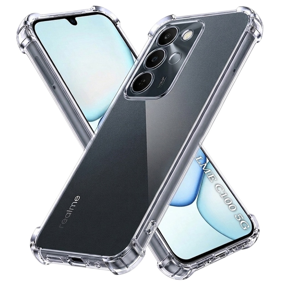 Калъф за Realme C100 5G - Techsuit Shockproof Прозрачен Прозрачен Silicone - Прозрачен