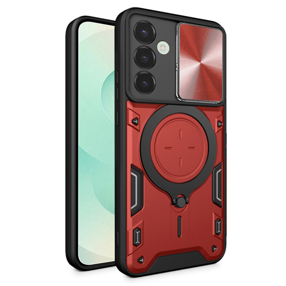 Калъф за Samsung Galaxy S25 Plus - Techsuit CamGuard Pro - Червен