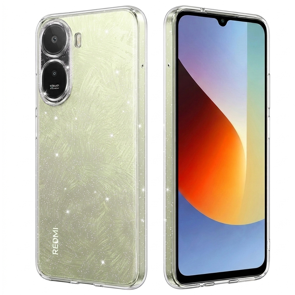 Калъф за Xiaomi Redmi A7 Pro 4G - Techsuit SparkleSkin Series - Прозрачен