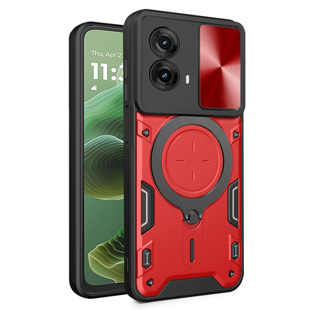 Калъф за Motorola Moto G35 - Techsuit CamGuard Pro - Червен
