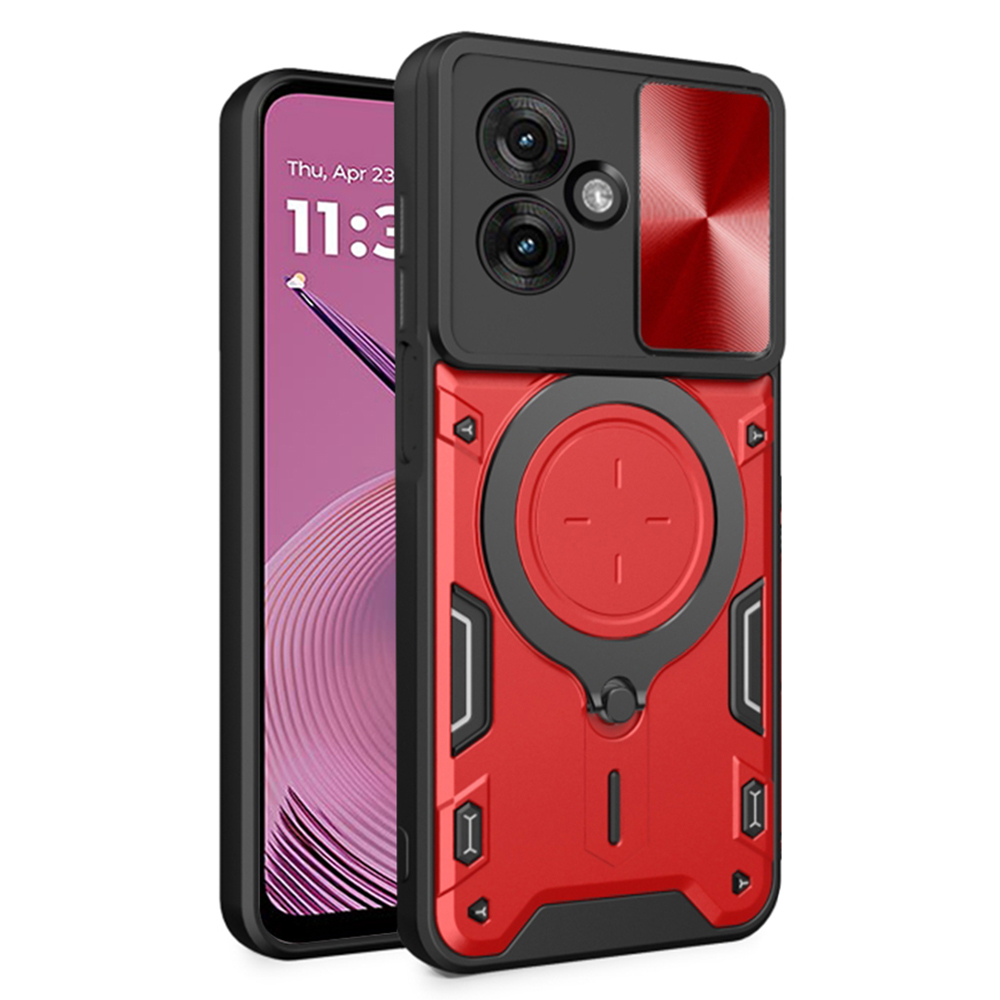 Калъф за Motorola Moto G55 - Techsuit CamGuard Pro - Червен