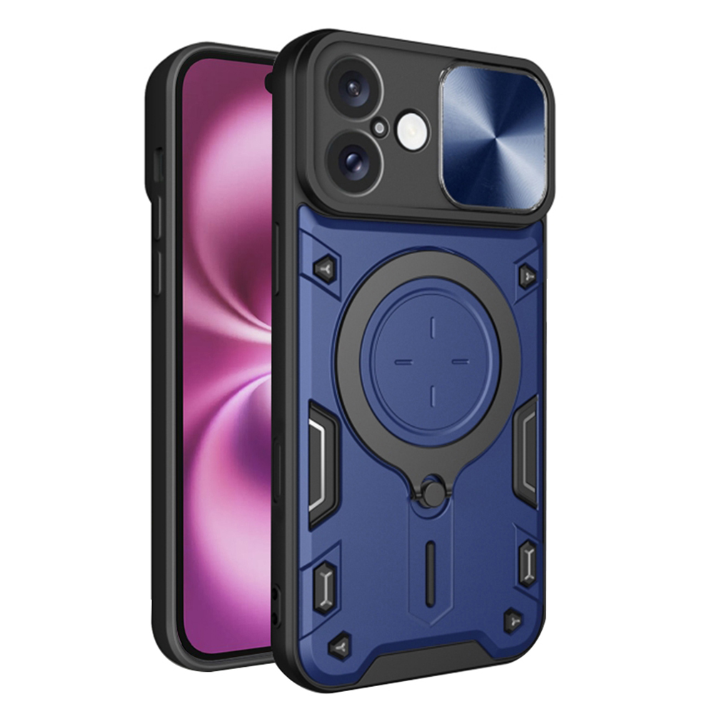 Калъф за iPhone 16 Plus - Techsuit CamGuard Pro - Син