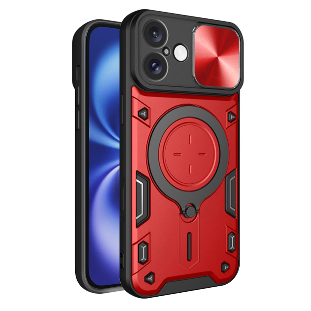 Калъф за iPhone 16 - Techsuit CamGuard Pro - Червен