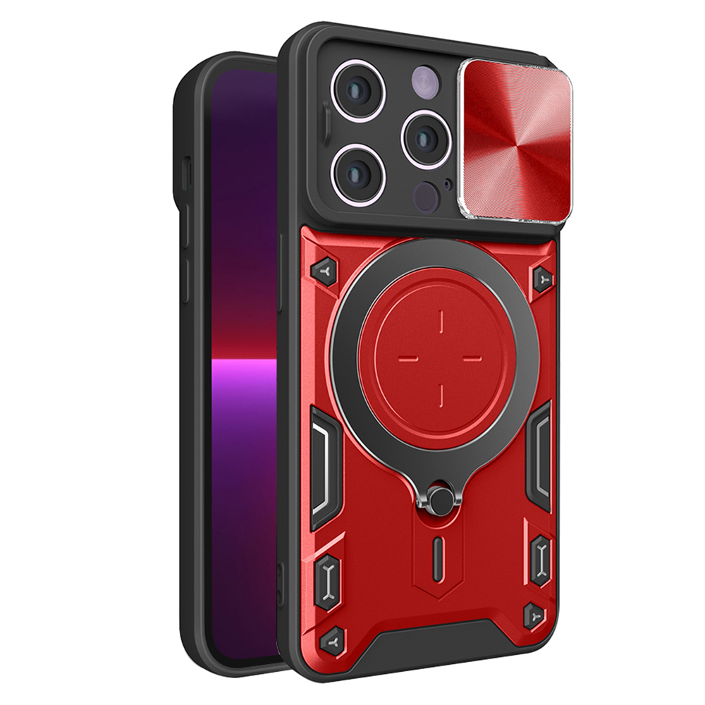 Калъф за iPhone 13 Pro - Techsuit CamGuard Pro - Червен