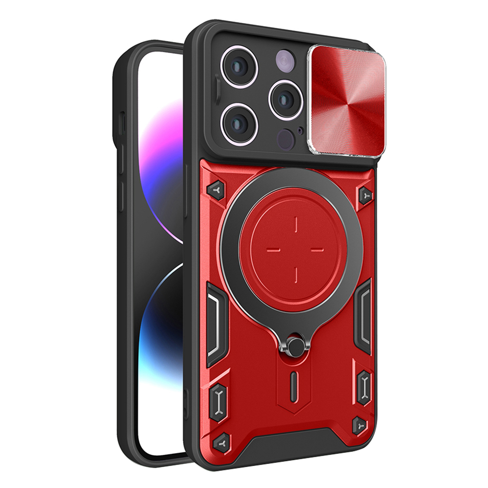 Калъф за iPhone 14 Pro - Techsuit CamGuard Pro - Червен