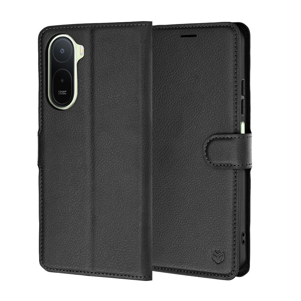 Калъф за Xiaomi Redmi A7 Pro 4G - Techsuit Leather Folio - Черен