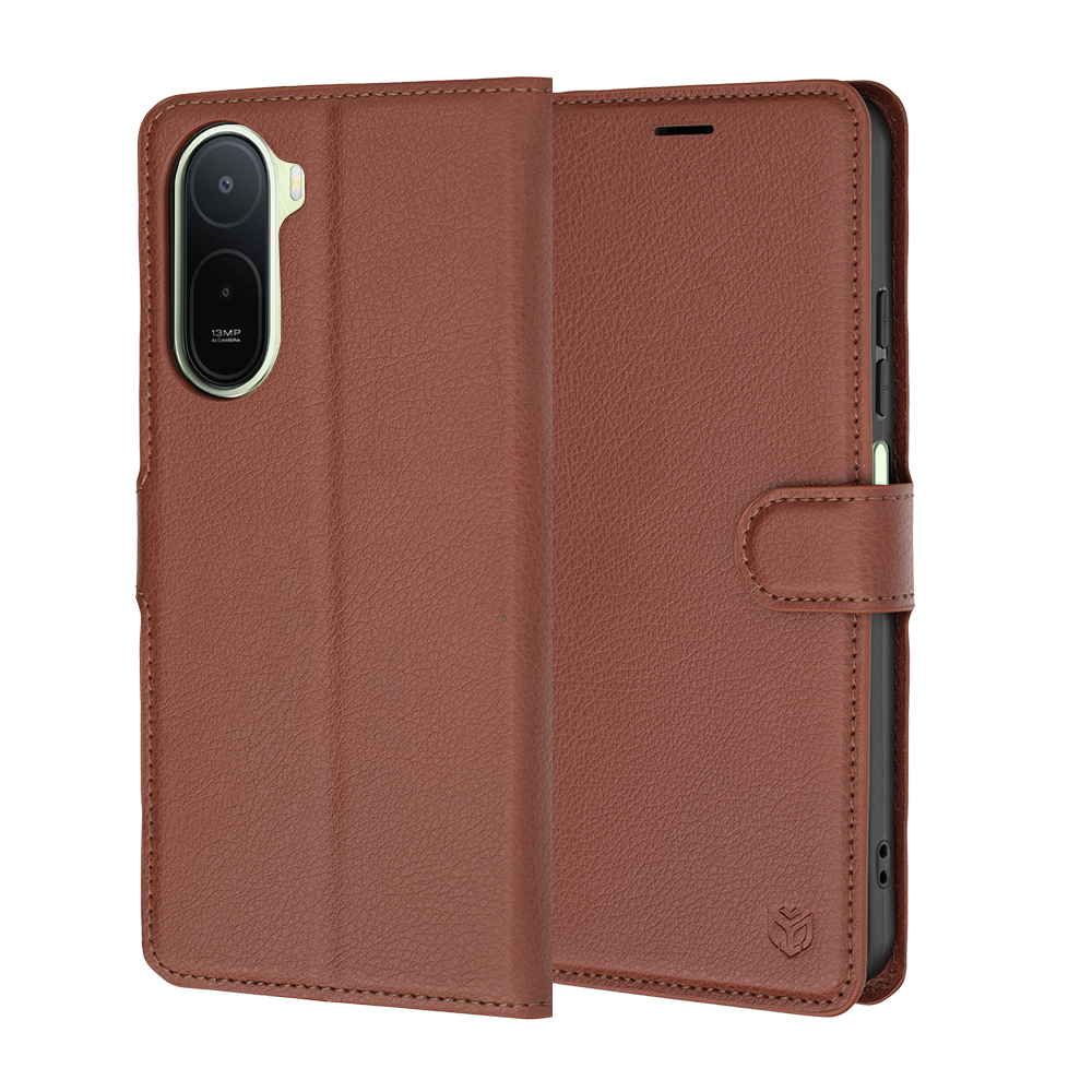 Калъф за Xiaomi Redmi A7 Pro 4G - Techsuit Leather Folio - Кафяв