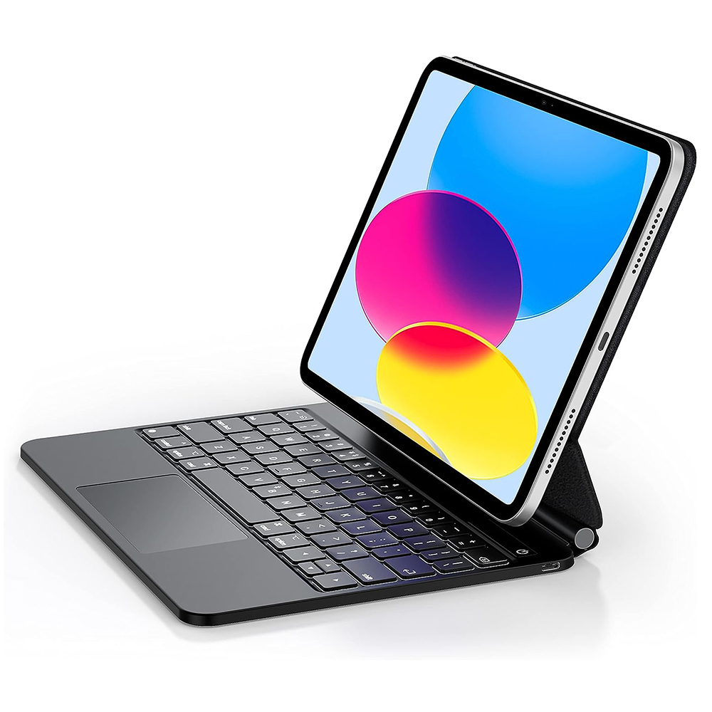 Калъф за iPad 10 (2022) 10.9 / 11 (2025) - ESR Rebound Magnetic Keyboard - Черен