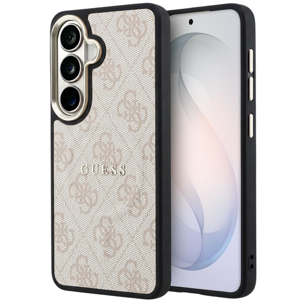 Чантичка за Samsung Galaxy S26 - Guess 4G Embossed Ring MagSafe (GUHMS26SP4MSEGCP) - розова