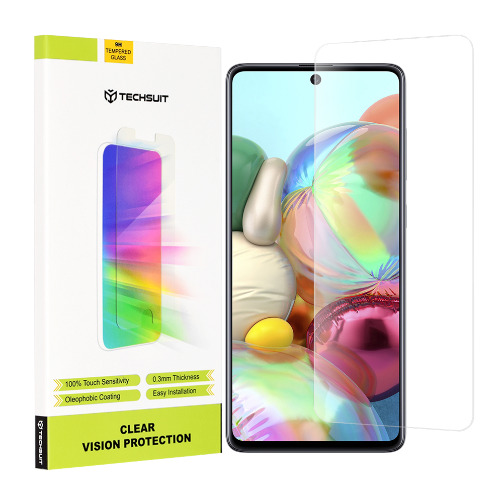 Капак за Samsung Galaxy A71 4G / A71 5G / Note 10 Lite / M51 - Techsuit Прозрачен Vision Glass - Прозрачен
