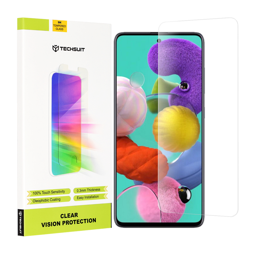 Капак за Samsung Galaxy A51 4G / A51 5G - Techsuit Прозрачен Vision Glass - Прозрачен