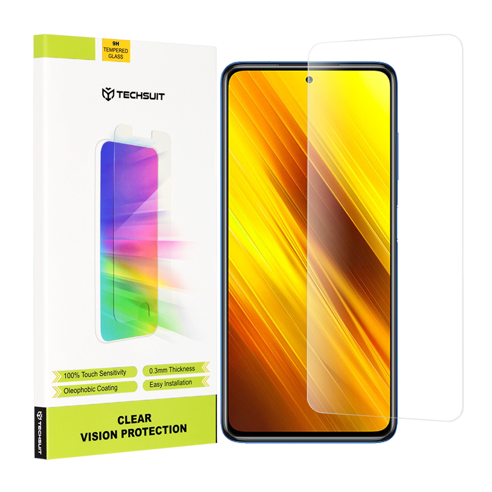 Капак за Xiaomi Poco X3 / Poco X3 NFC / Poco X3 Pro - Techsuit Прозрачен Vision Glass - Прозрачен