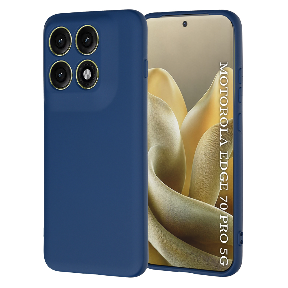 Калъф за Motorola Edge 70 Pro - Techsuit SoftFlex - Тъмносин Син