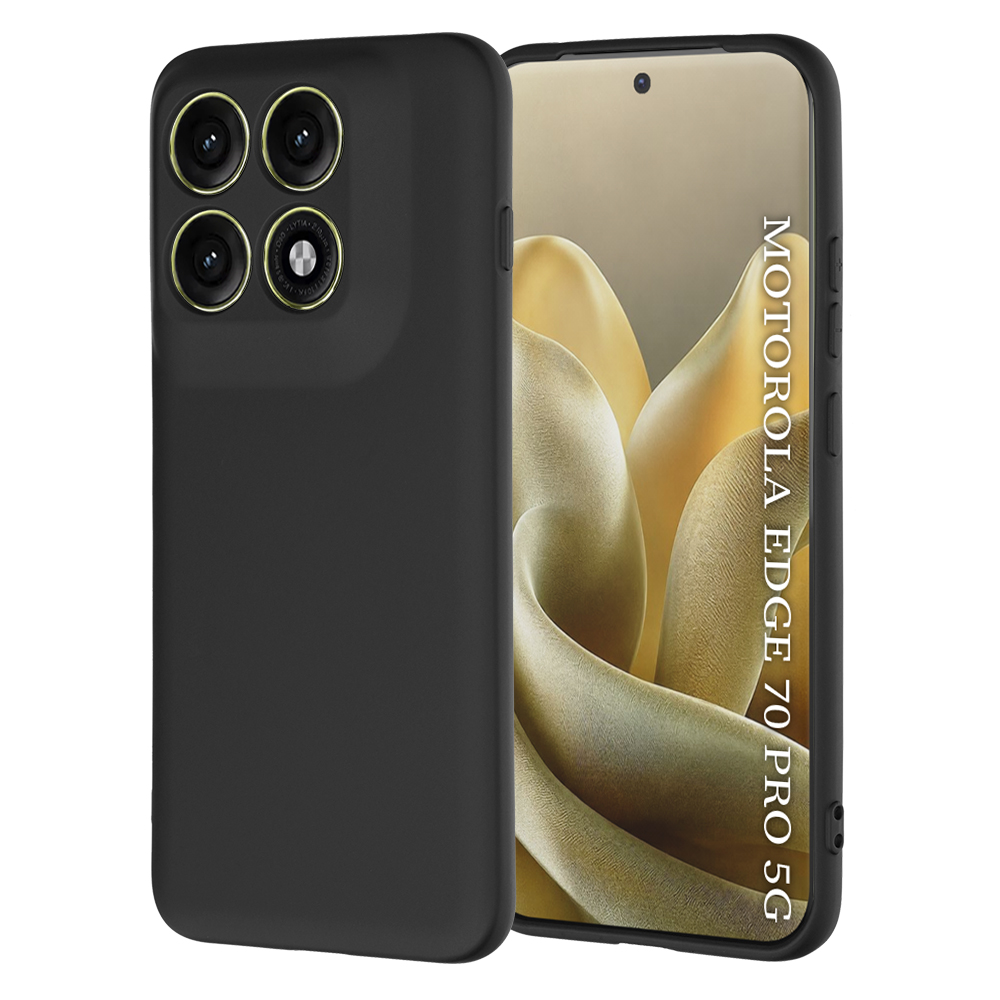Калъф за Motorola Edge 70 Pro - Techsuit SoftFlex - Черен