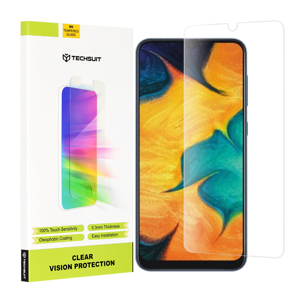 Капак за Samsung Galaxy A30 / A50 / A20 / A30s / A50s / M21 / M31 / M30s / M30 - Techsuit Прозрачен Vision Glass - Прозрачен