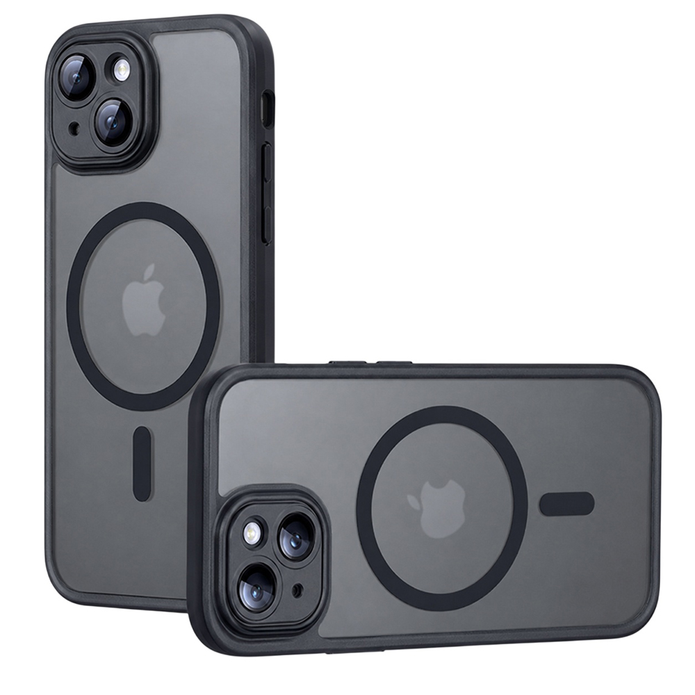 Калъф за iPhone 14 - Techsuit PureFrost MagSafe - Frosted Черен