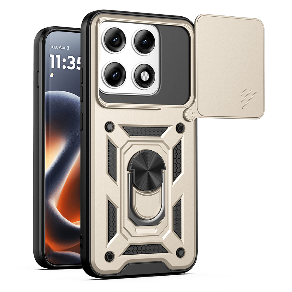 Калъф за Motorola Edge 70 Pro - Techsuit CamShield Series - златен