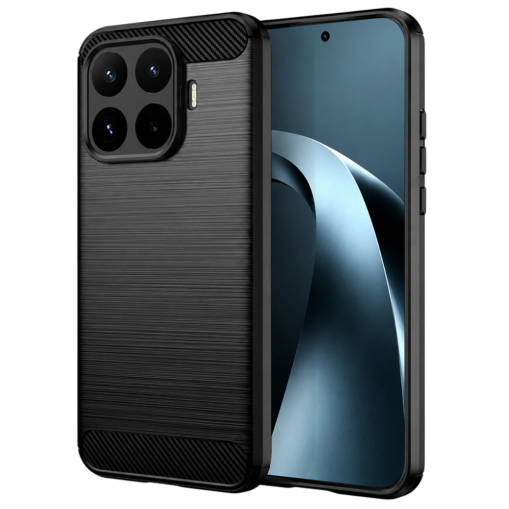 Калъф за Xiaomi 17T Pro - Techsuit Carbon Silicone - Черен